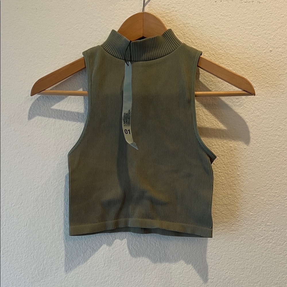 ZARA ribbed crop top